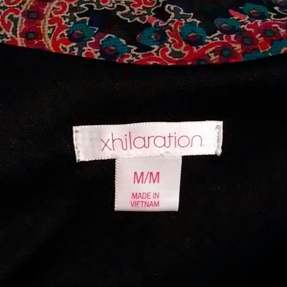 Boho Paisley XHILARATION Dress Size M - Picture 6 of 7